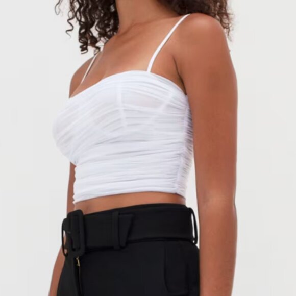 BNWOT: Ten by Babaton Luxor Tank - Rushed Mesh Corset - Picture 12 of 12